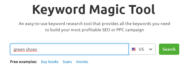 keyword magic tool semrush